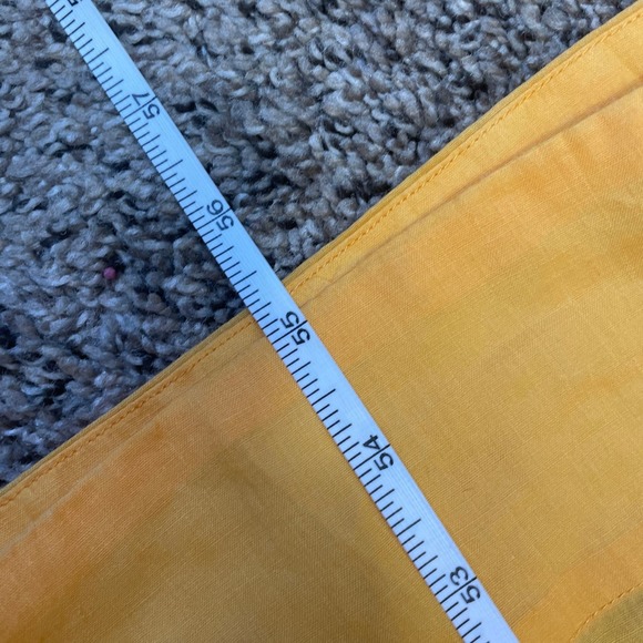 Frame Pleated Long-Sleeve Kaftan Maxi Dress in Yellow Orange Womens Small - Picture 11 of 11